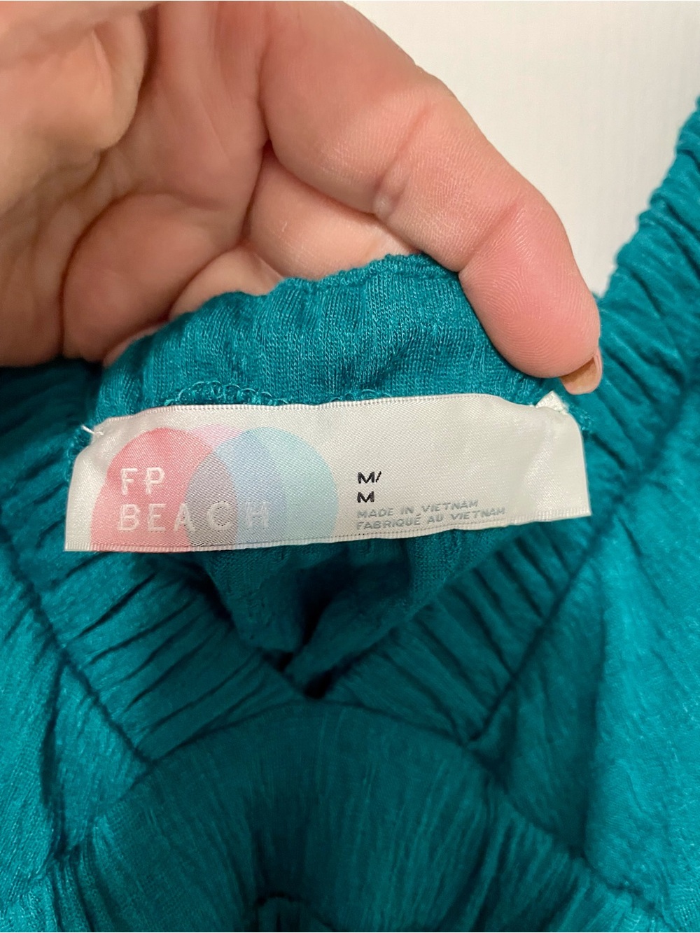 Brand New Free People Teal Ruffled Maxi Dress Size Medium - Picture 9 of 10